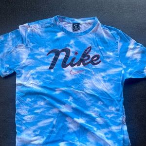 Nike Logo With Cloud Print all over